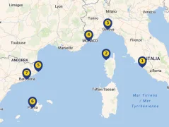 Mapa plavby